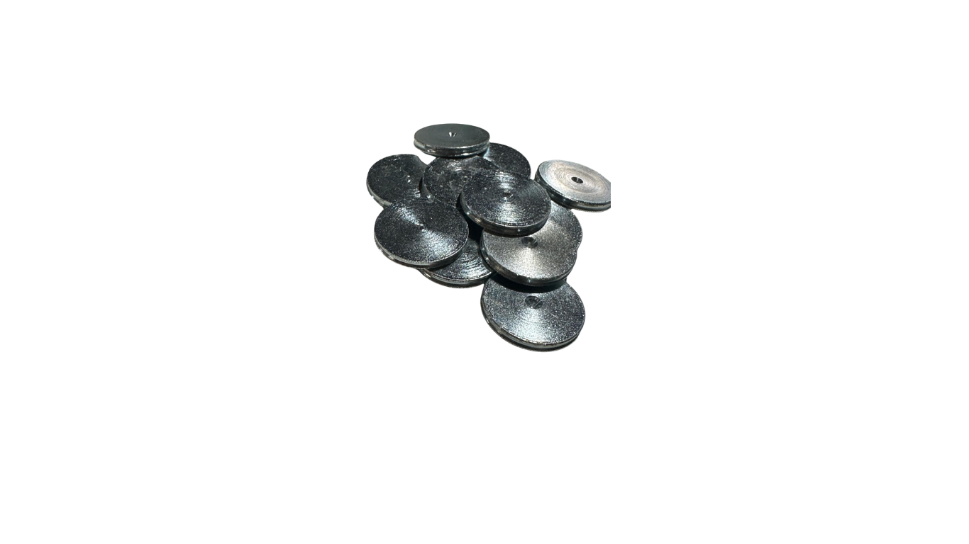 Haftplatten gerändelt
