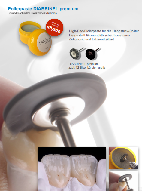 Diabrinell Premium Polierpaste in der gelben Dose, Zirkopol